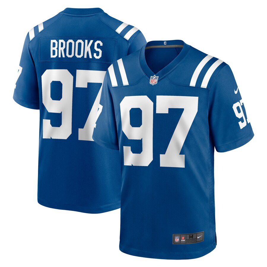 Men Indianapolis Colts #97 Curtis Brooks Nike Royal Player Game NFL Jersey